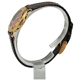 Gucci-Gold Gucci Quartz Gold Plated 3000L Web Watch-Golden