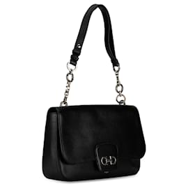 Salvatore Ferragamo-Bolso de hombro Bree de cuero Ferragamo negro-Negro