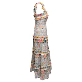 Autre Marque-Robe multicolore à plusieurs niveaux sans manches à imprimé floral Celia B Taille US S-Multicolore