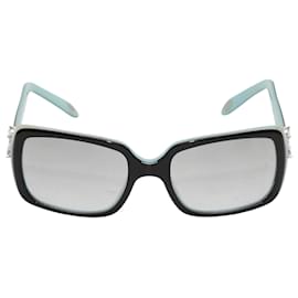 Tiffany & Co-Black & Tiffany Blue Tiffany & Co. Rectangular Sunglasses-Black