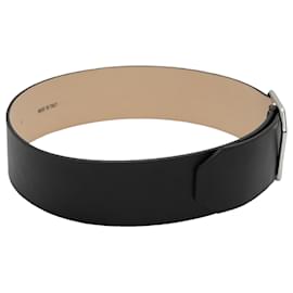 Alexander Mcqueen-Black Alexander McQueen Wide Leather Belt Size US S-Black