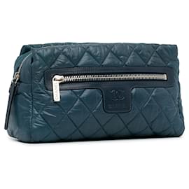 Chanel-Bolsa cosmética Chanel Coco Cocoon azul-Azul