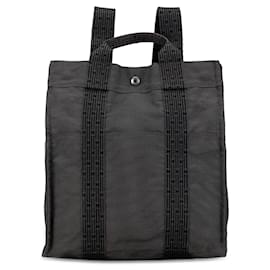 Hermès-Gray Hermès Herline MM Backpack-Other