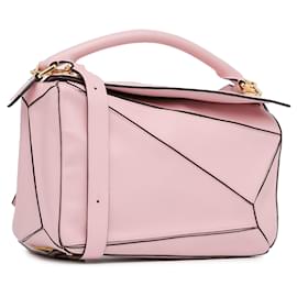 Loewe-Rosafarbene, mittelgroße Umhängetasche „Puzzle Bag“ von LOEWE-Pink