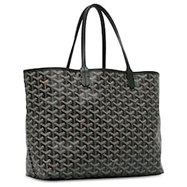 Goyard-Schwarze Goyard Goyardine Saint Louis PM Einkaufstasche-Schwarz