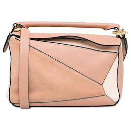 Loewe-Bolso satchel Puzzle bicolor mediano LOEWE rosa-Rosa