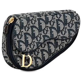 Dior-Graue Dior Oblique Satteltasche-Andere