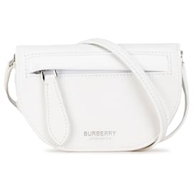 Burberry-Bandolera Burberry Micro Olympia blanca-Blanco