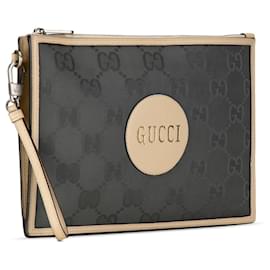 Gucci-Pochette Off The Grid in nylon GG Gucci grigio-Altro