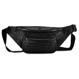 Bottega Veneta-Riñonera negra Bottega Veneta Intrecciato-Negro