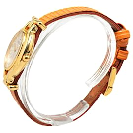 Fendi-Gold Fendi Quartz Gold Plated Chameleon 640L Watch-Golden