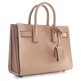 Saint Laurent-Tan Saint Laurent Nano Sac de Jour Satchel-Camel