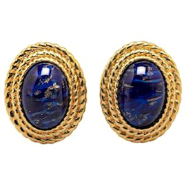 Dior-Blue Dior Lapis Lazuli Clip-On Earrings-Blue