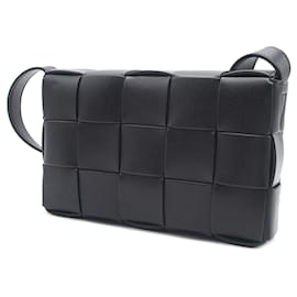 Bottega Veneta-Borsa a tracolla Bottega Veneta intrecciata nera-Nero