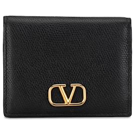 Valentino-Carteira Bifold Valentino VLogo Preta-Preto