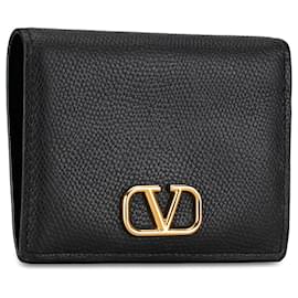 Valentino-Carteira Bifold Valentino VLogo Preta-Preto