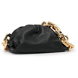 Bottega Veneta-Schwarze Bottega Veneta The Chain Pouch Umhängetasche-Schwarz