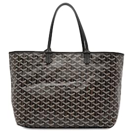 Goyard-Bolsa de tela Goyard Goyardine Saint Louis PM negra-Negro