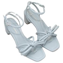 Loeffler Randall-Light Blue Loeffler Randall Bow Heeled Sandals Size 38-Blue