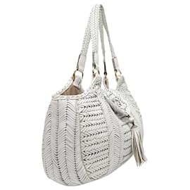 Anya Hindmarch-Blanco Anya Hindmarch Neeson Bolsa de tela-Blanco