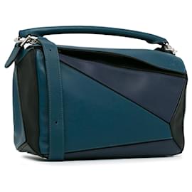 Loewe-Satchel mediano LOEWE Puzzle Tricolor azul-Azul