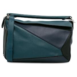 Loewe-Satchel mediano LOEWE Puzzle Tricolor azul-Azul