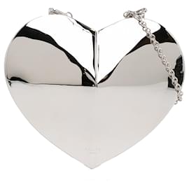 Alaïa-Bolso bandolera con correa y embrague Le Coeur Minaudiere plateado ALAÏA-Plata