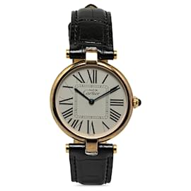 Cartier-Relógio Cartier Quartz Vermeil em Ouro Must de Cartier-Dourado