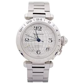 Cartier-Reloj Cartier “Pasha GMT” de acero.-Otro