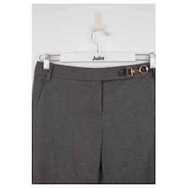 Gucci-Pantalones anchos de lana-Gris