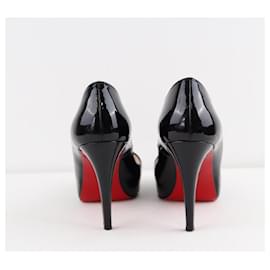 Christian Louboutin-patent leather heels-Black