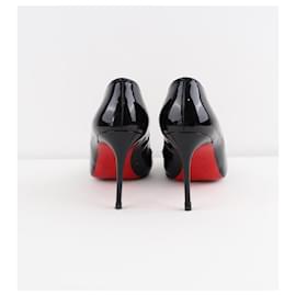 Christian Louboutin-patent leather heels-Black