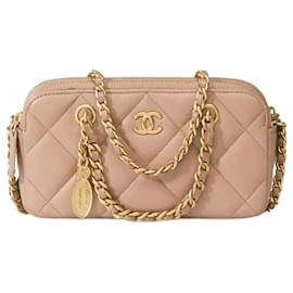 Chanel-Sac CHANEL Wallet on Chain en Cuir Beige - 101935-Beige