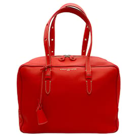 Autre Marque-Bolso satchel de cuero rojo Myriam Schaefer-Roja