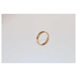 Cartier-Anillo Cartier Love de oro rosa de 18 quilates, talla 53-Dorado