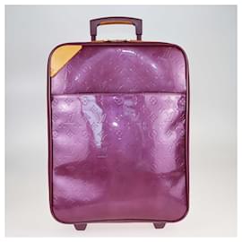 Louis Vuitton-Louis Vuitton Violette Monogram Vernis Pegase 45 Suitcase-Other