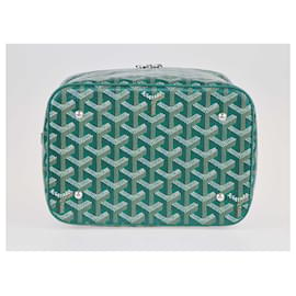 Goyard-Goyard Green Goyardine Muse Vanity Case-Green