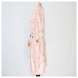Christian Dior-Robe estampado detalhado com bolso pêssego Christian Dior-Outro