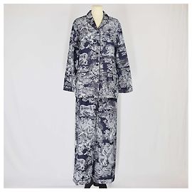 Conjunto de camisa e calça estampada Toile De Jouy azul/branco Christian Dior Azul