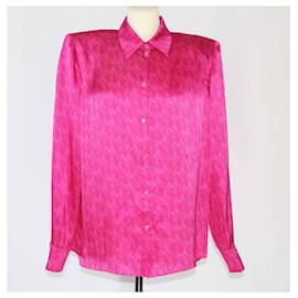 Magda Butrym-Magda Butrym Camisa de manga larga de jacquard rosa-Rosa