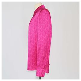 Magda Butrym-Magda Butrym Pink Jacquard Longsleeve Shirt-Pink