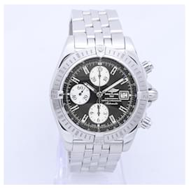 Breitling-Breitling Chronomat A13356 2468580 SS AT relógio masculino com mostrador preto-Preto