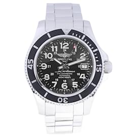 Breitling-Breitling Superocean A17365 2861906 SS AT relógio masculino com mostrador preto-Preto