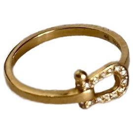 Fred Force 10 ring yellow gold and white diamonds Yellow