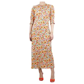 Autre Marque-Robe longue à imprimé floral multicolore - taille UK 12-Multicolore