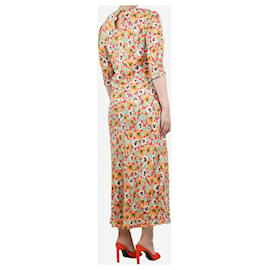 Autre Marque-Robe longue à imprimé floral multicolore - taille UK 12-Multicolore