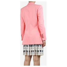 Dolce & Gabbana-Pink peak lapel tailored blazer - size UK 10-Pink