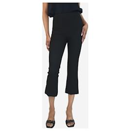 Roland Mouret-Pantalón negro cropped con bolsillos - talla UK 6-Negro