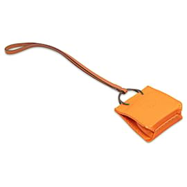 Hermès-Hermès Orange Milo Swift Sac Bag Charm-Orange