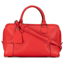 Loewe-LOEWE Cuero Rojo Amazona 36-Roja